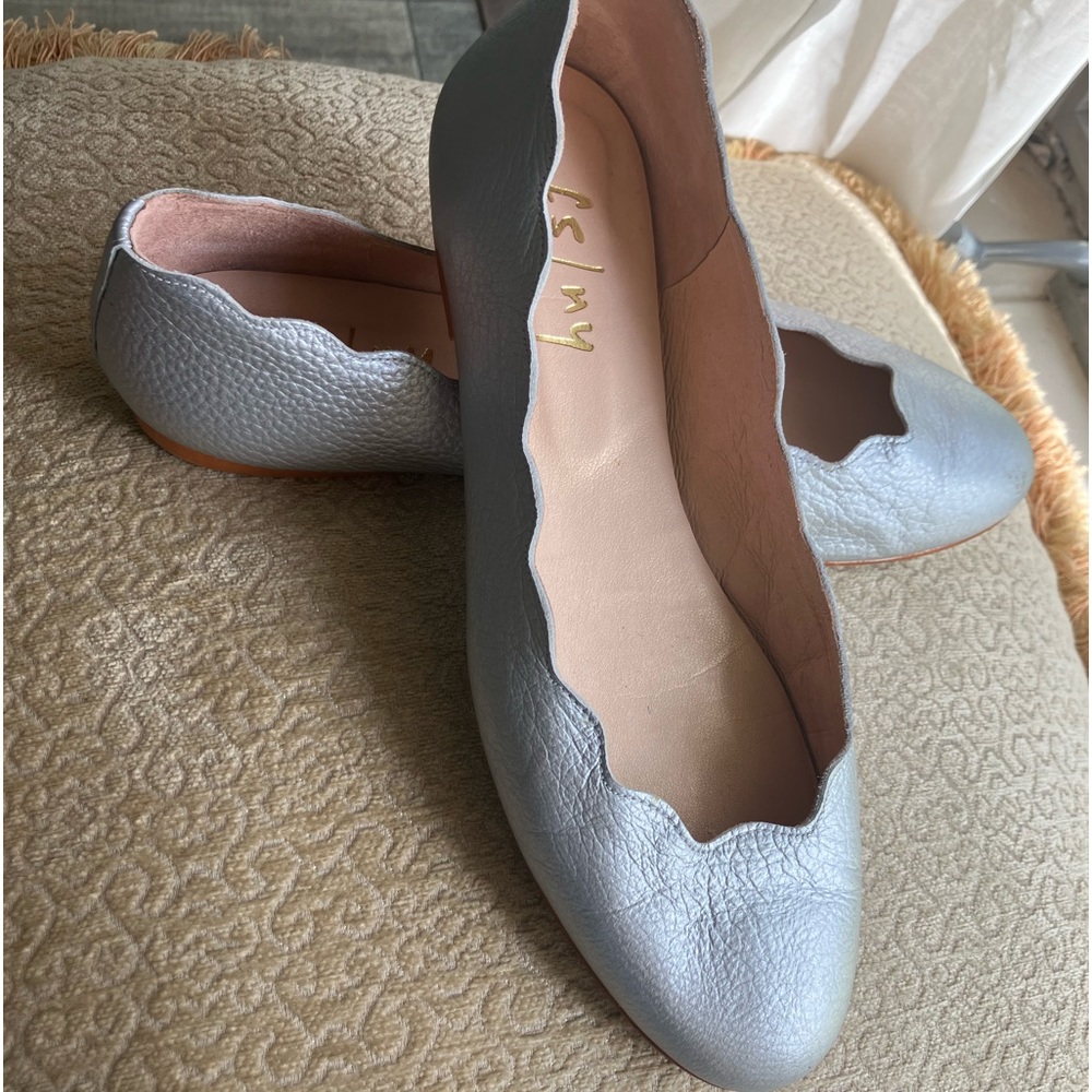 Silver French Sole ballet flat
